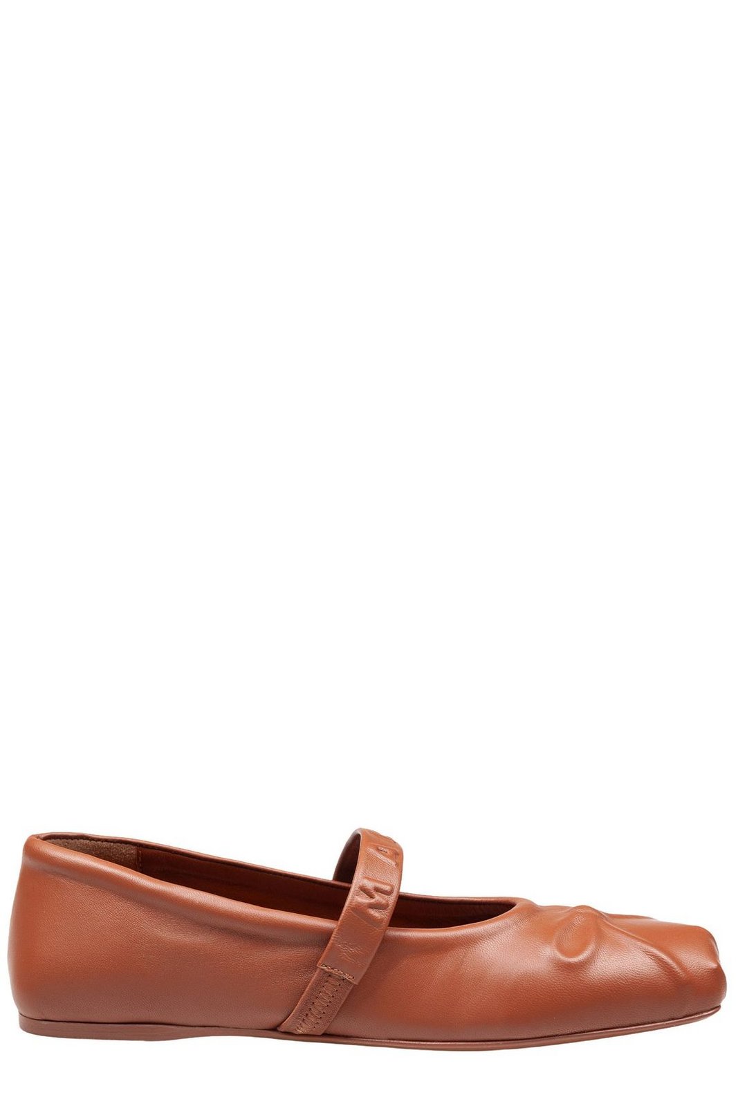 Marni Logo Embossed Ballet Flats