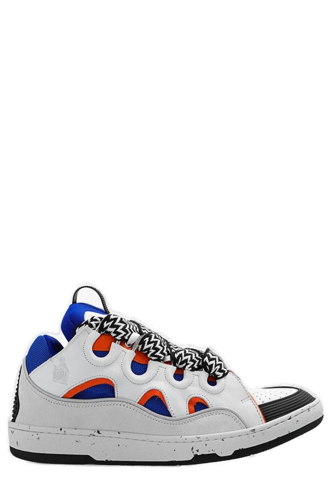 Lanvin Curb Panelled Lace-Up Sneakers