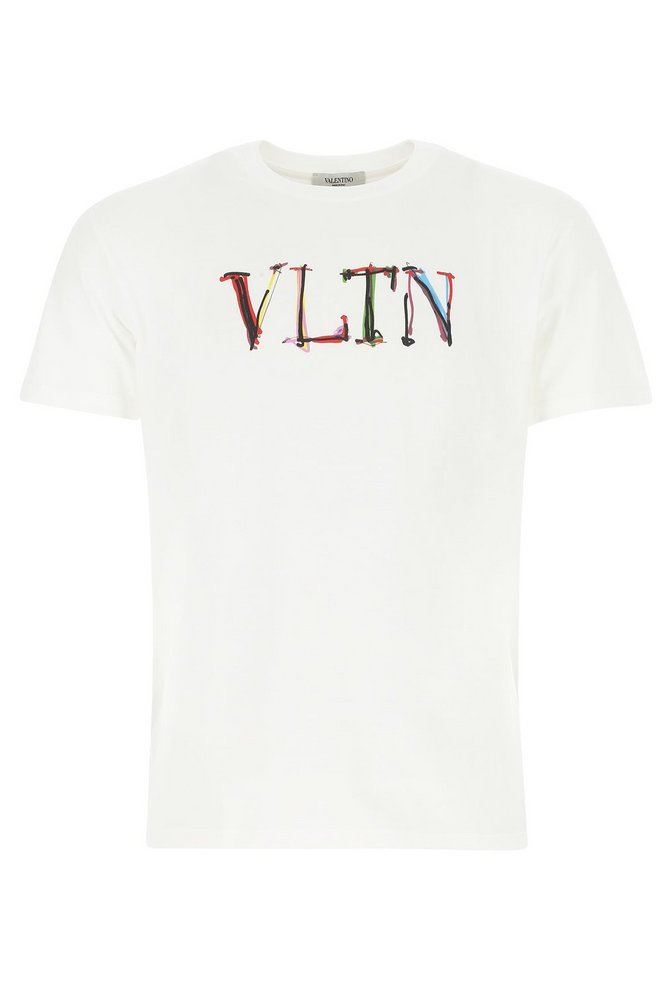 Valentino VLTN プリント Tシャツ Valentino VLTN Print T-shirt White/Red Men's - SS21 - US