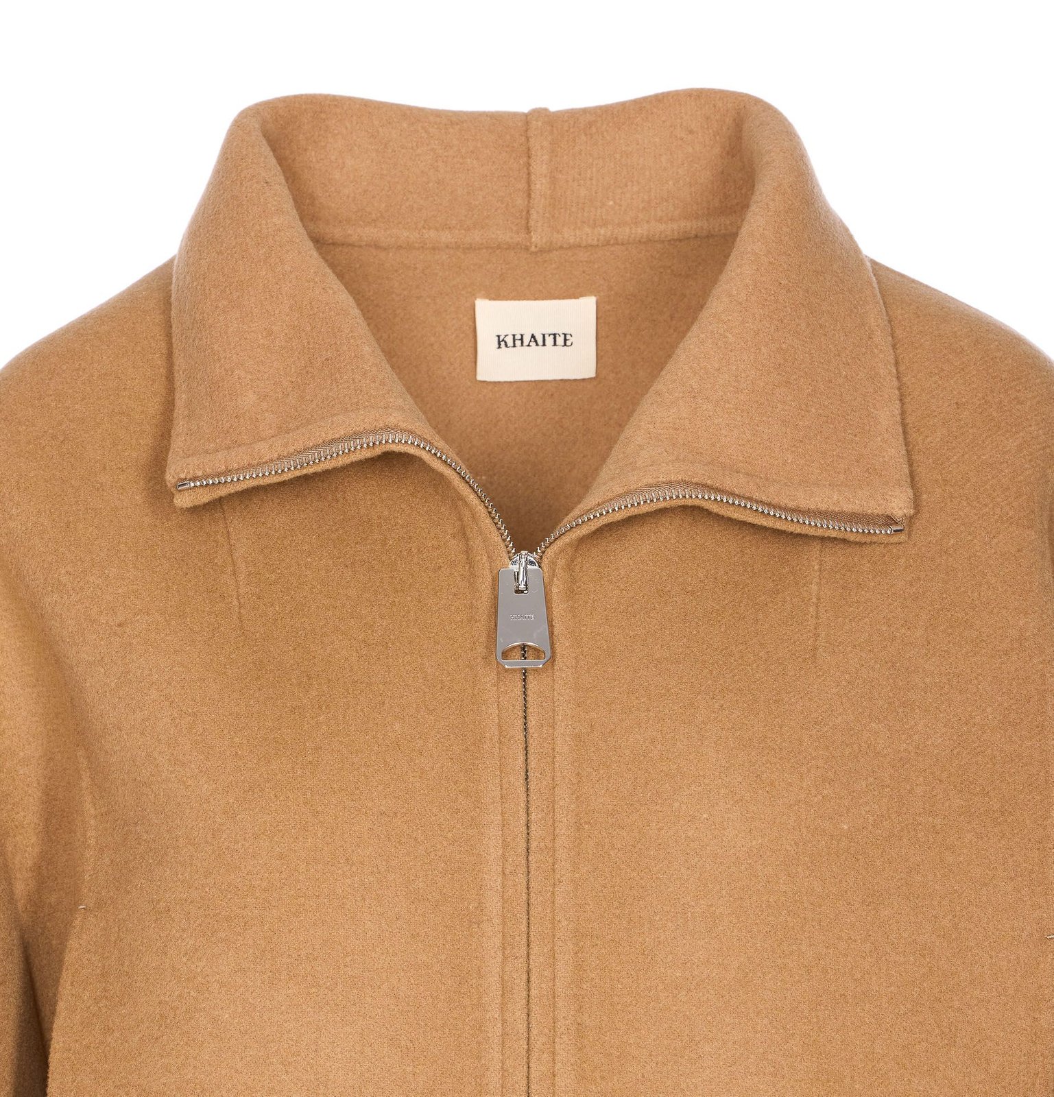 Khaite Garret High Neck Zipped Jacket