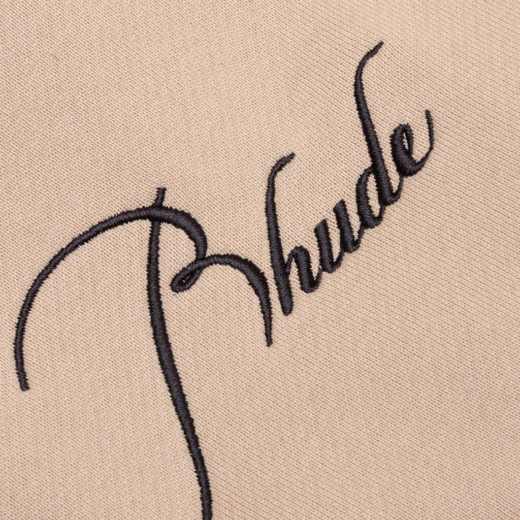 Rhude Quarter Zipped Logo Embroidered Sweatshirt