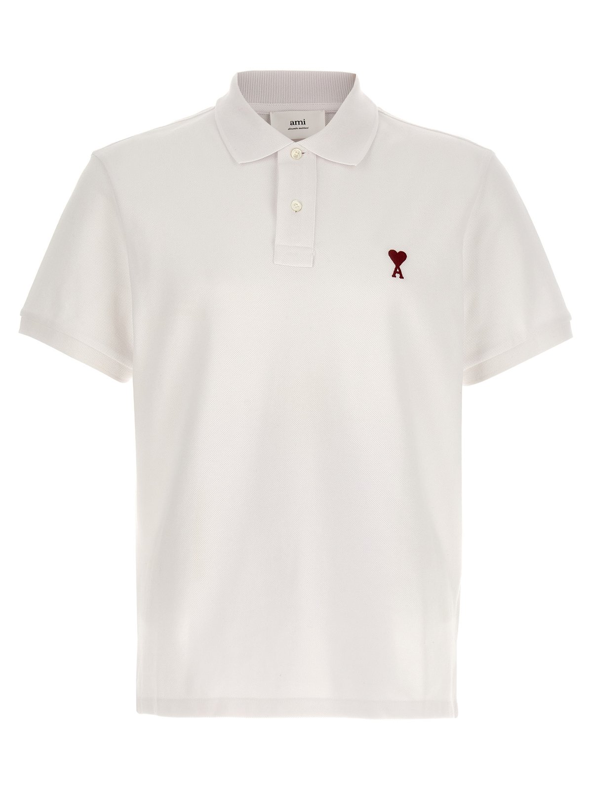 AMI Paris Ami de Coeur Logo Embroidered Short-Sleeved Polo Shirt