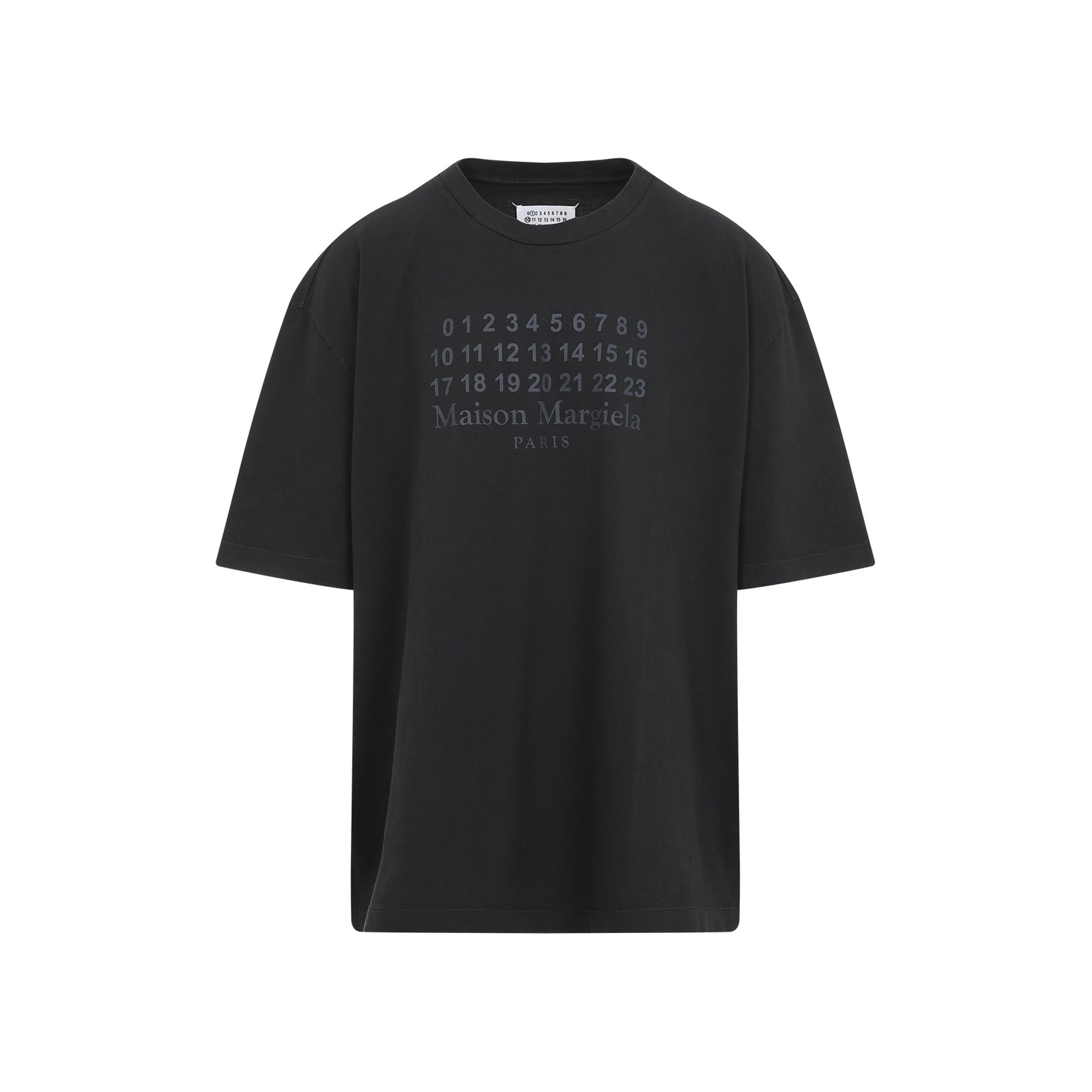 Maison Margiela Numbers Motif Printed Crewneck T-Shirt