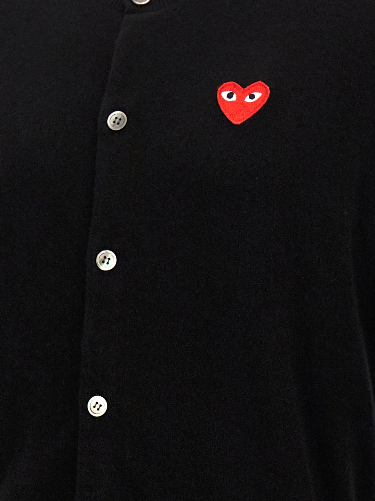 Comme des Garçons Play Logo Patch Button-Up Cardigan