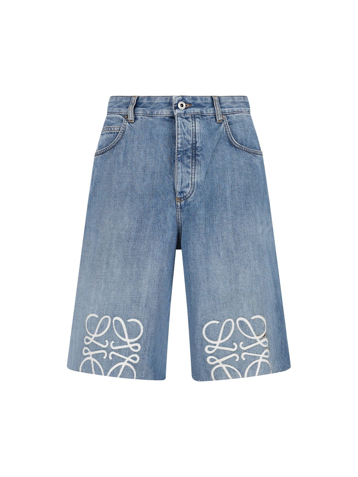 Loewe Anagram Denim Shorts