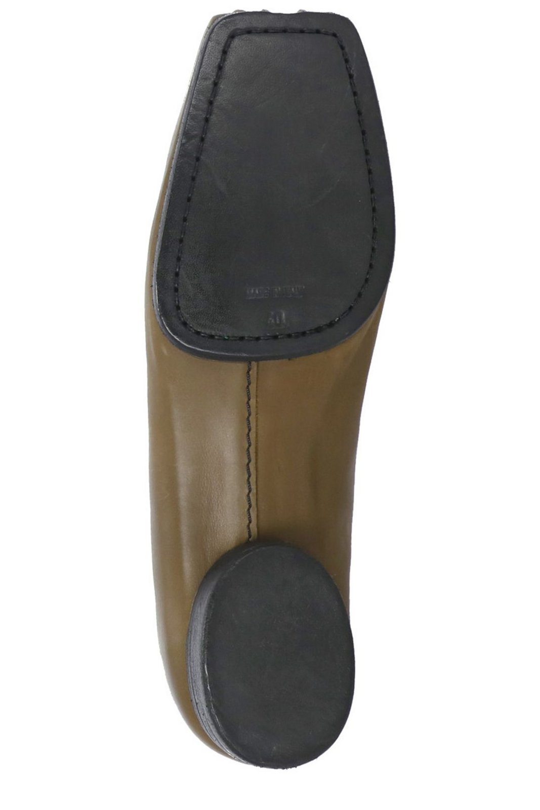 Uma Wang Square-Toe Strap-Detailed Ballerina Flats