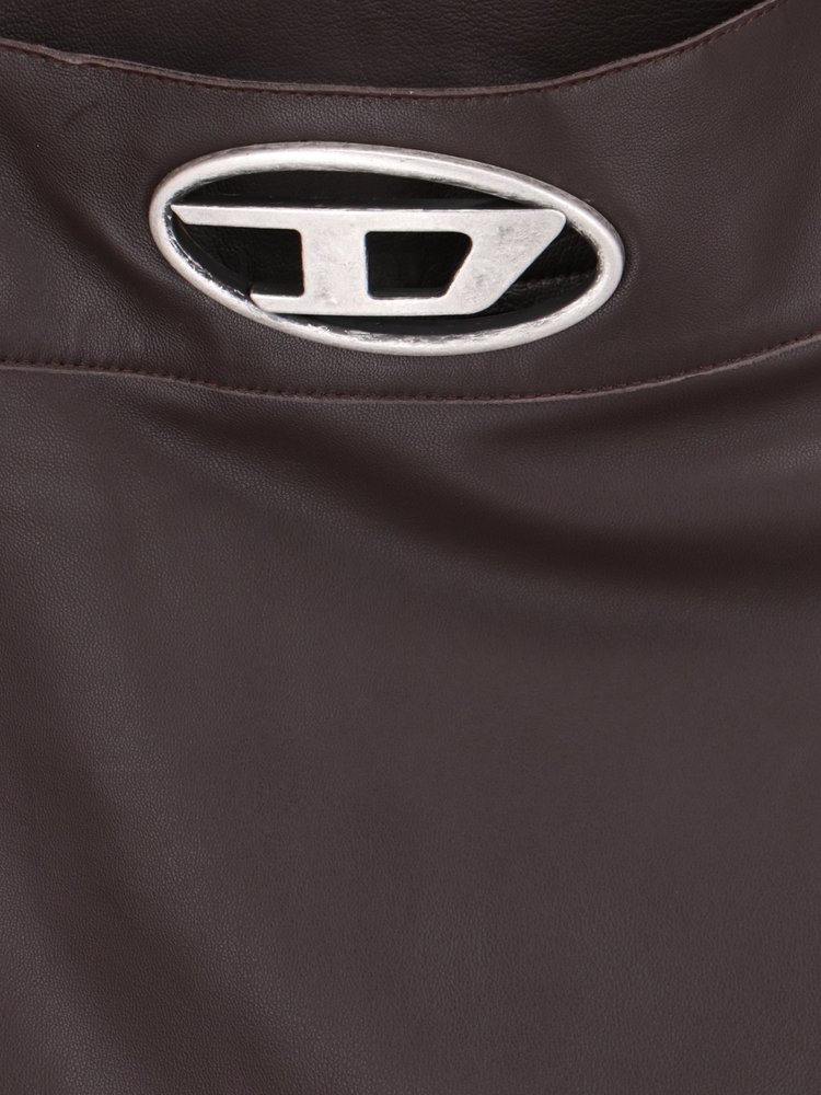 DIESEL>>ディーゼル L-Dixy ロゴ プレート ミニスカート ディーゼル L-Dixy ロゴ プレート ミニスカート