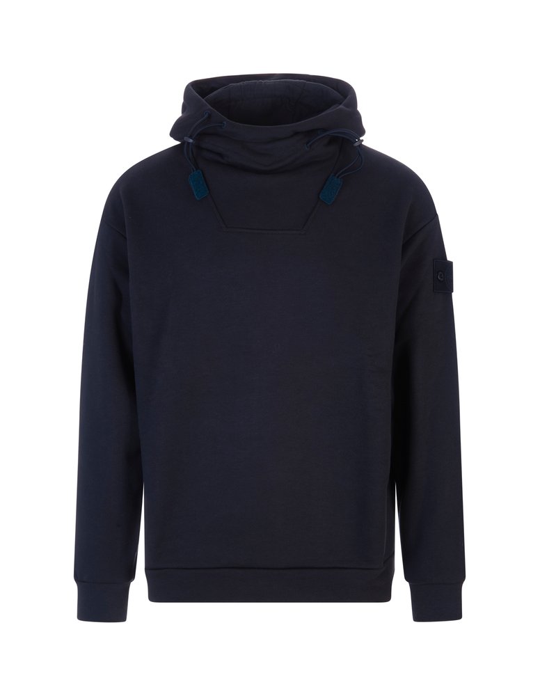 Stone Island Navy Blue Ghost Hoodie In Blu Navy ModeSens