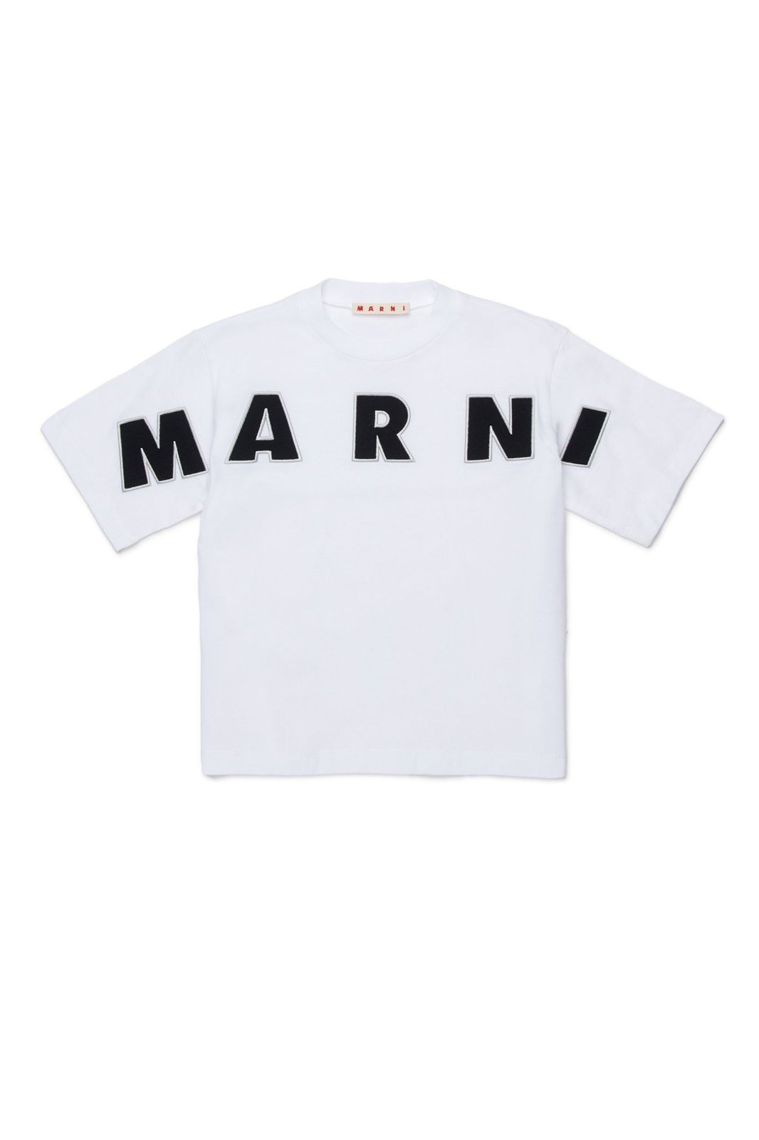 Marni Kids Logo Embroidered Crewneck T-Shirt