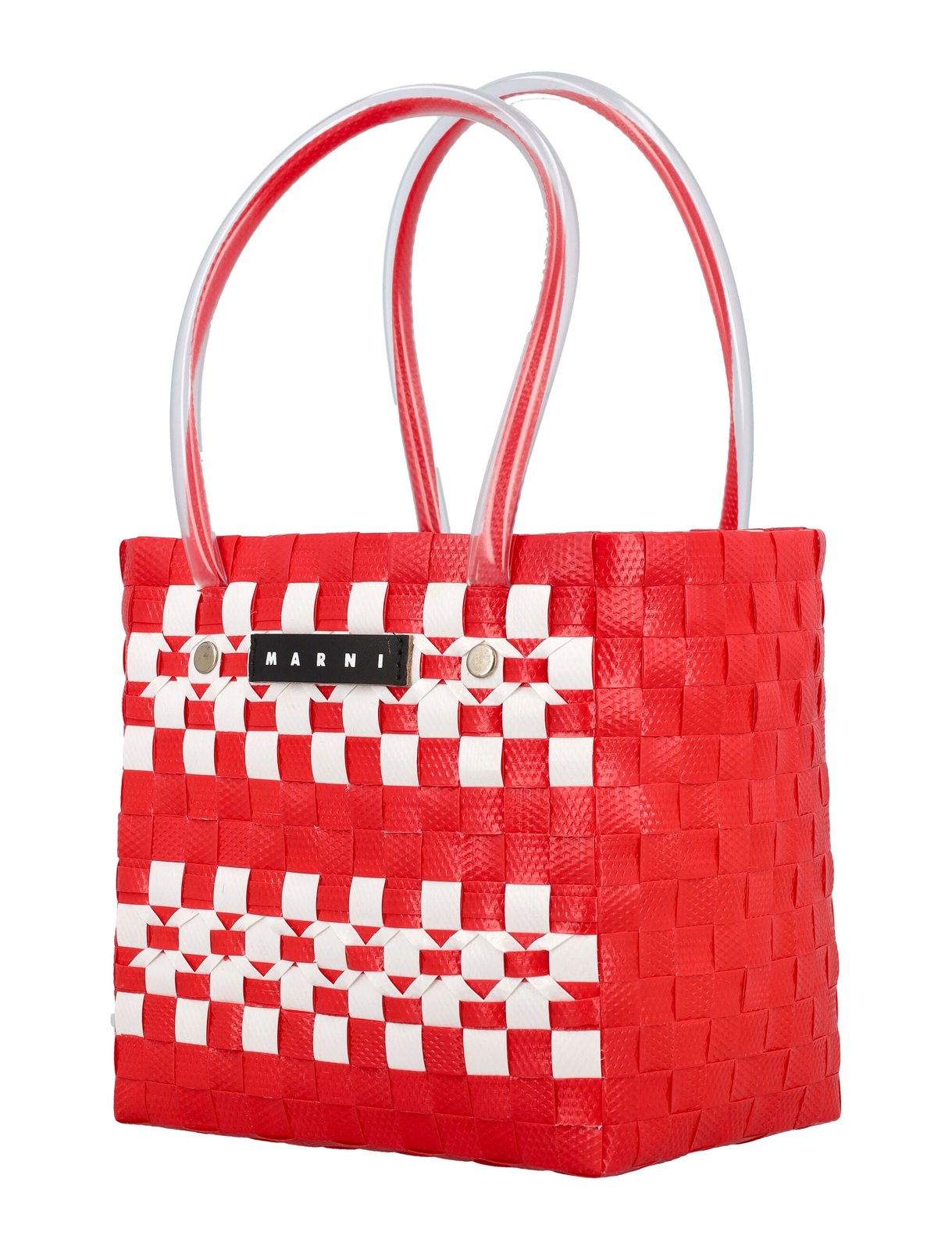 Marni Kids Woven-Designed Top Handle Bag