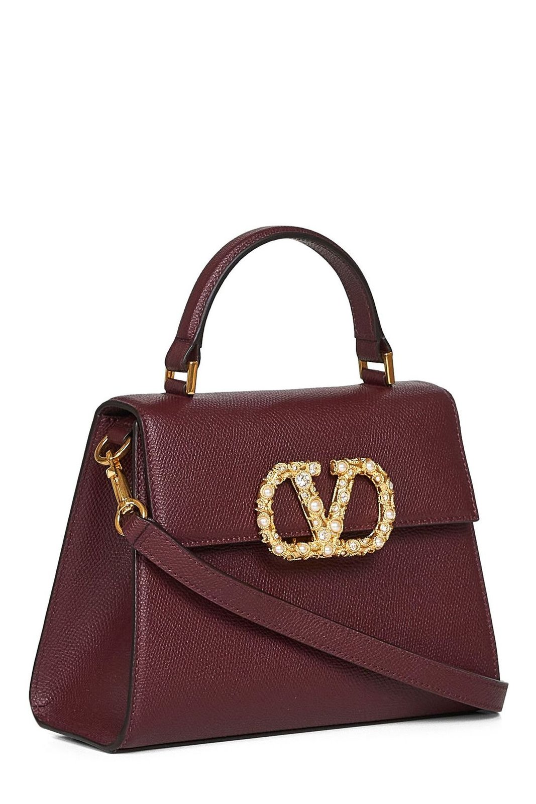 Valentino VSling Foldover Top Small Tote Bag