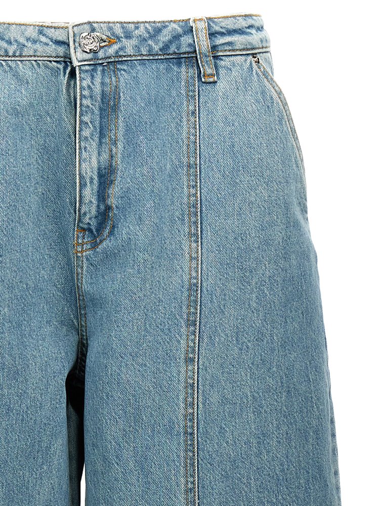 デニム・ジーパン ROTATE SS25 'Sculptured' jeans (1136403049 3049) Light blue Sculptured balloon jeans Rotate - women - ROTATE