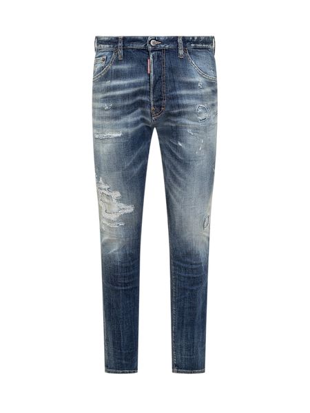 Dsquared2 スケーター ゆるく ストレートレッグ ダメージ ジーンサイズ50