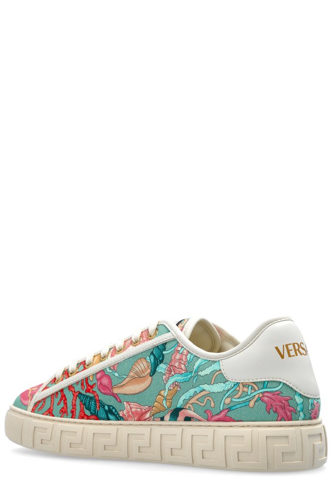 Versace Pattern Print Low-Top Sneakers – Cettire