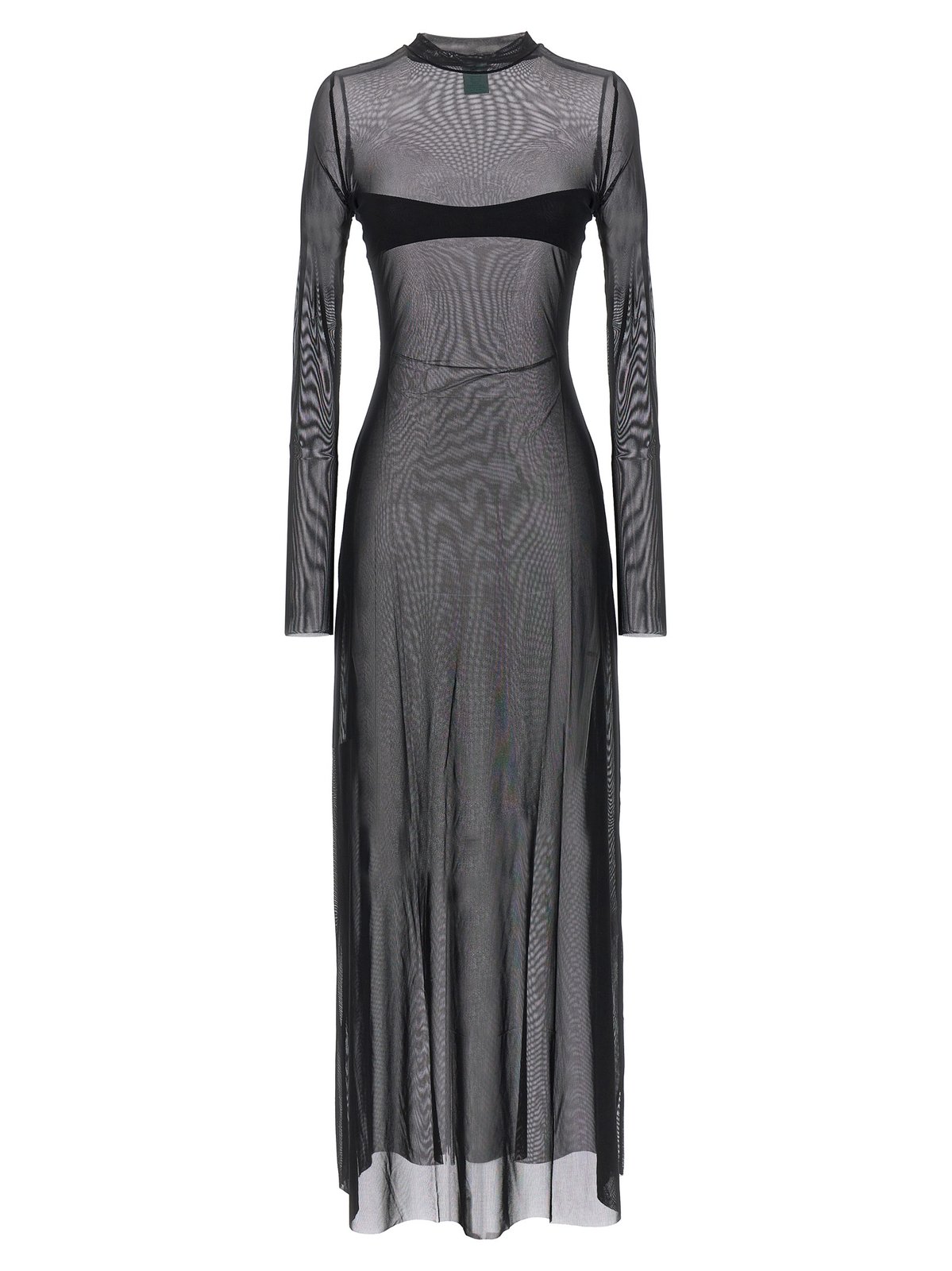 ワンピース NOT AFTER TEN FW23 Long tulle dress (NATDR007 NERO) Not After Ten Long Sheer Tulle Dress – Cettire