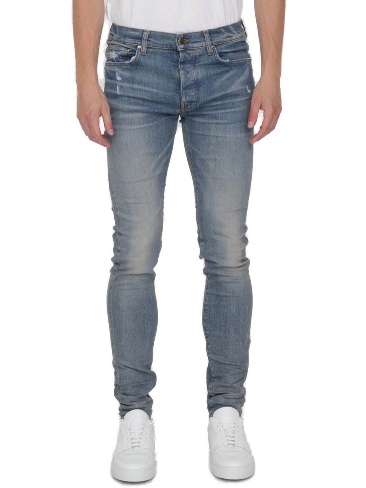 Amiri Logo Patch Slim Fit Jeans – Cettire