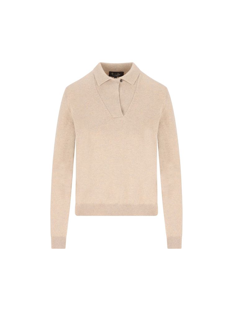 LOROPIANA 아로나 니트 폴로 셔츠
