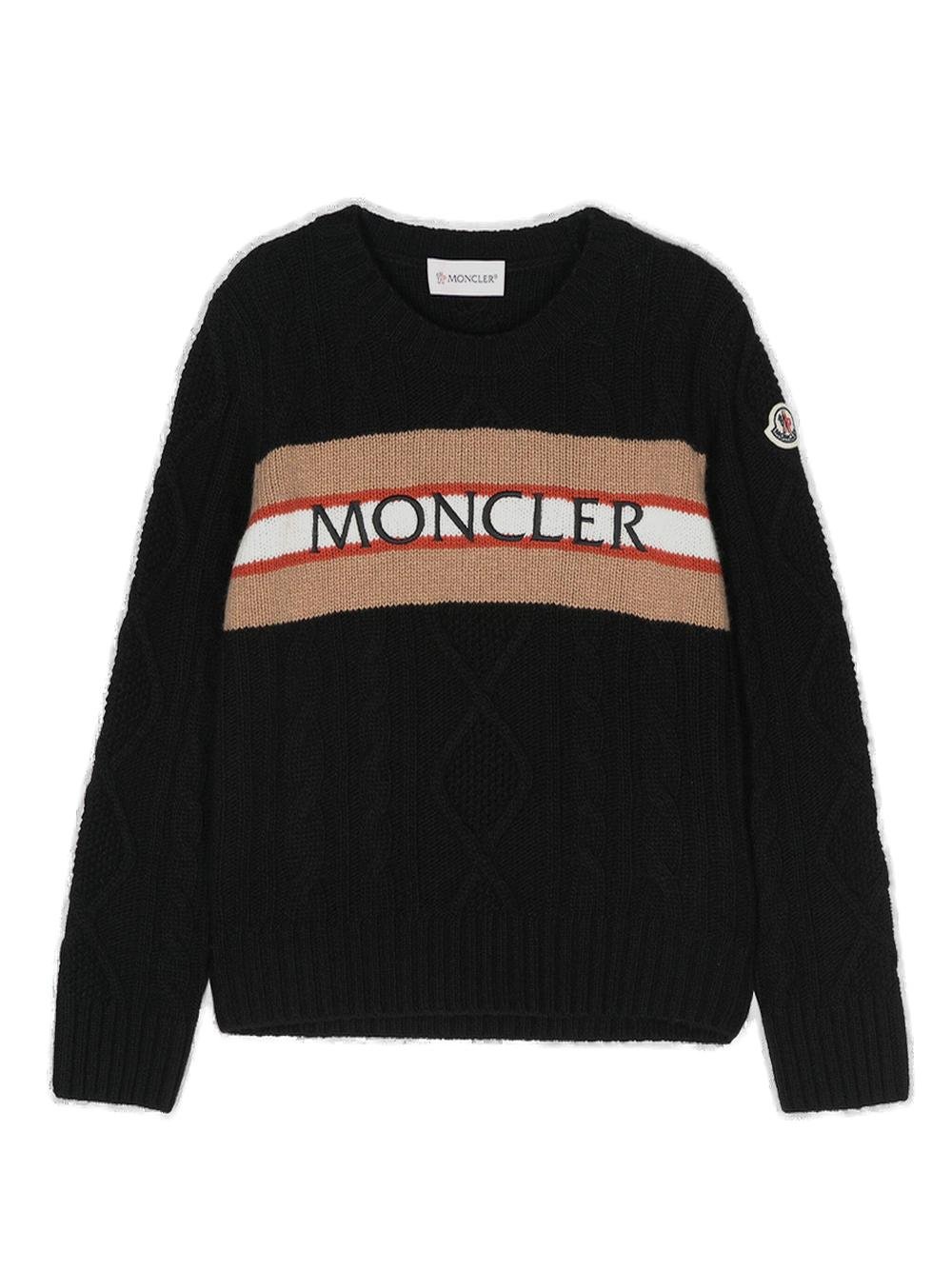 Moncler Enfant Embroidered Logo Jumper