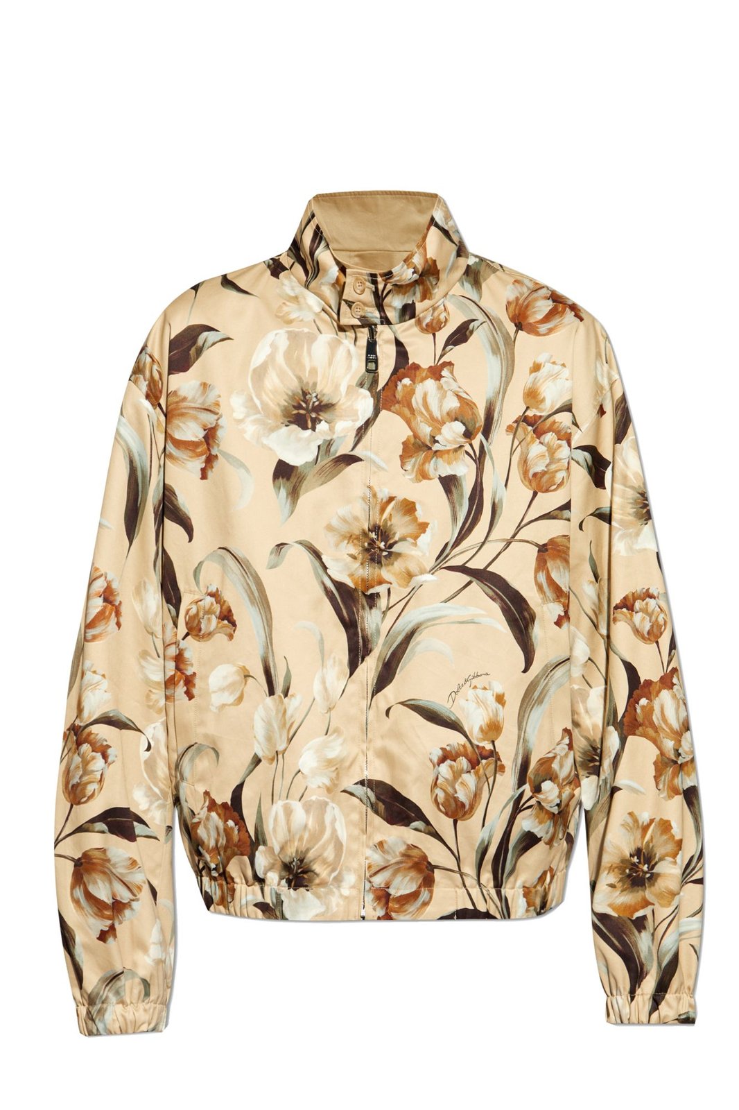Dolce & Gabbana Floral Printed Reversible High-Neck Jacket – Cettire 