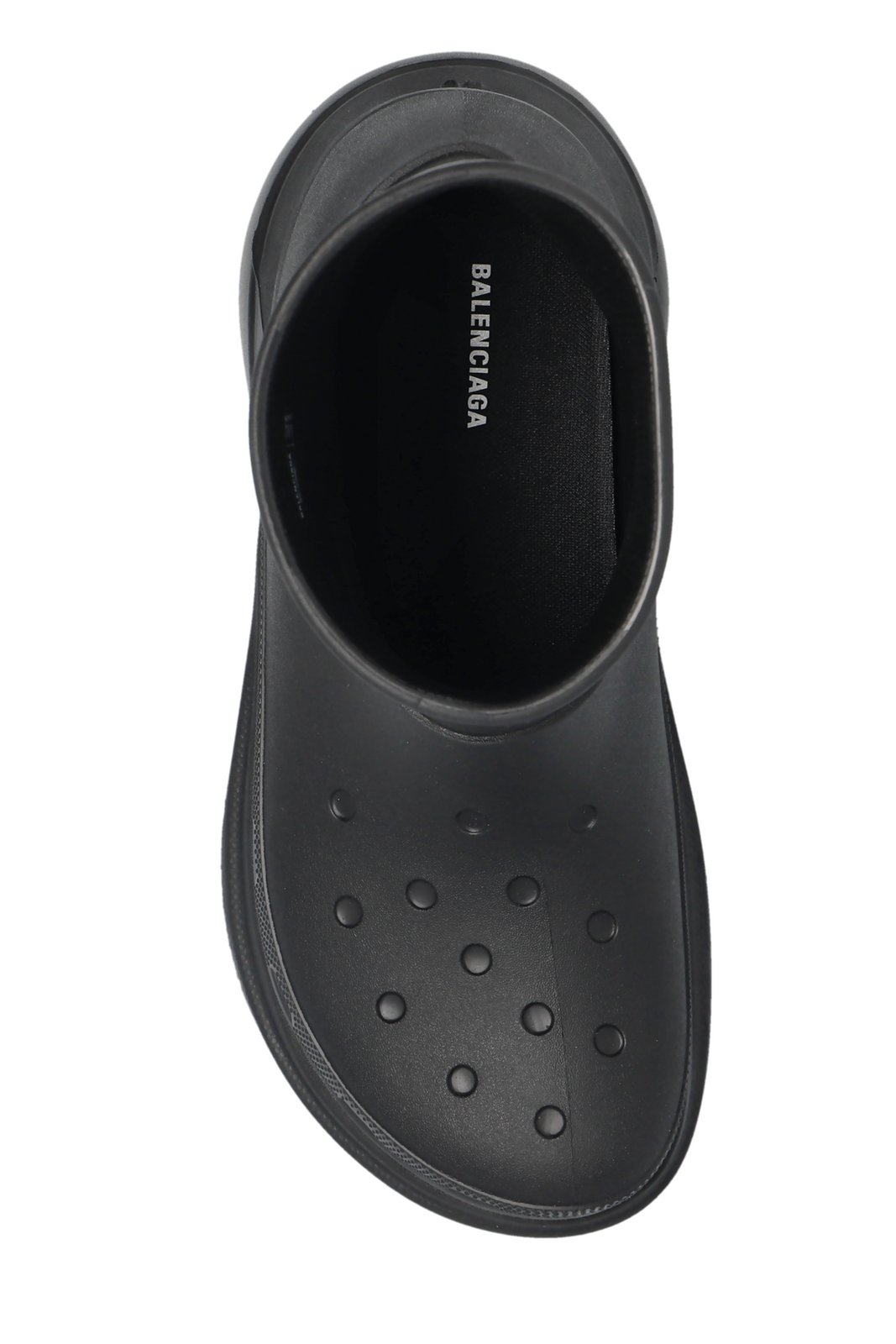 Balenciaga X Crocs Logo Embossed Ankle Boots