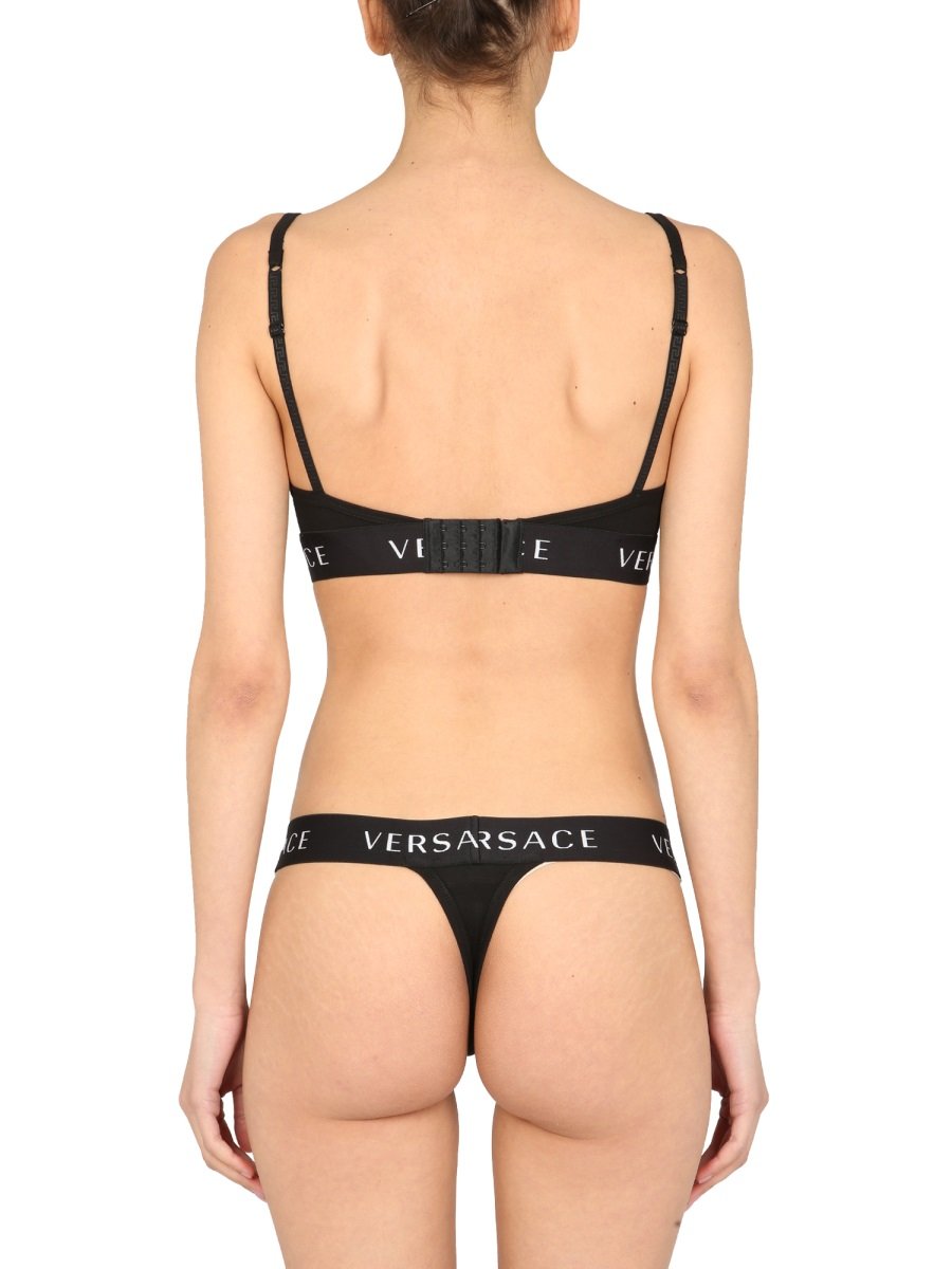 Versace Logo Detailed Sleeveless Bra