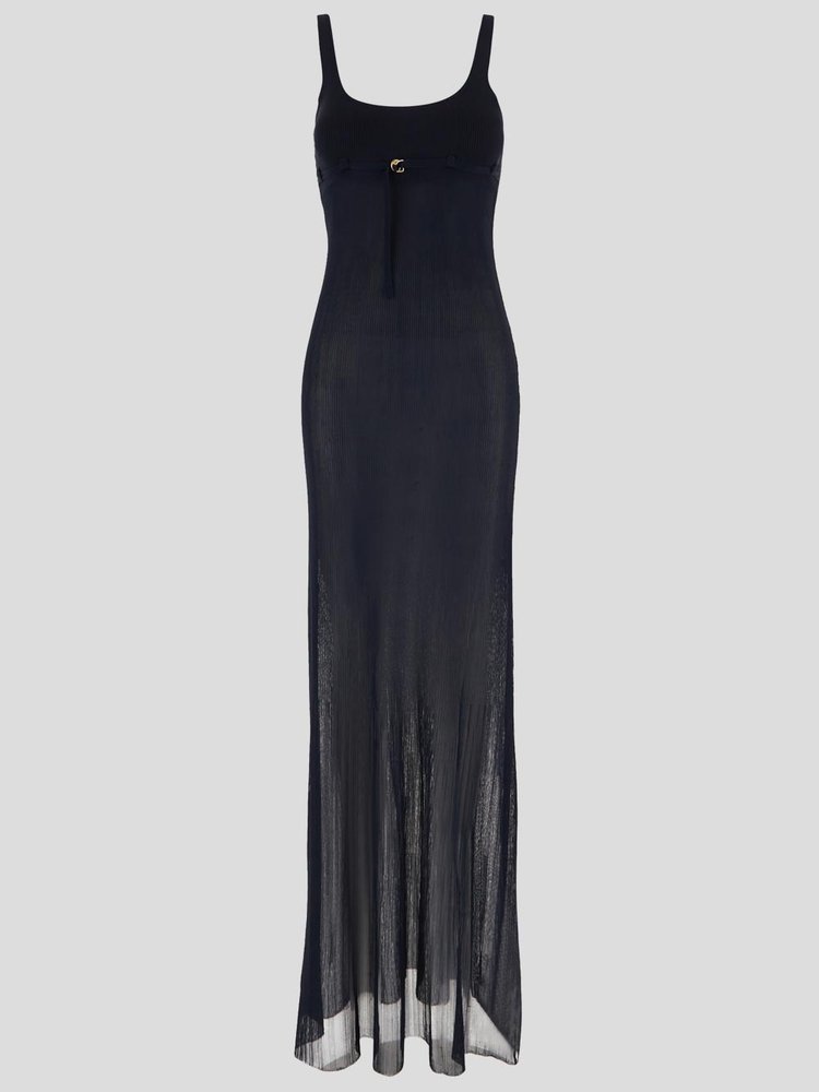 Jacquemus - La Robe Maille Oranger - Dark Navy - Size : 40