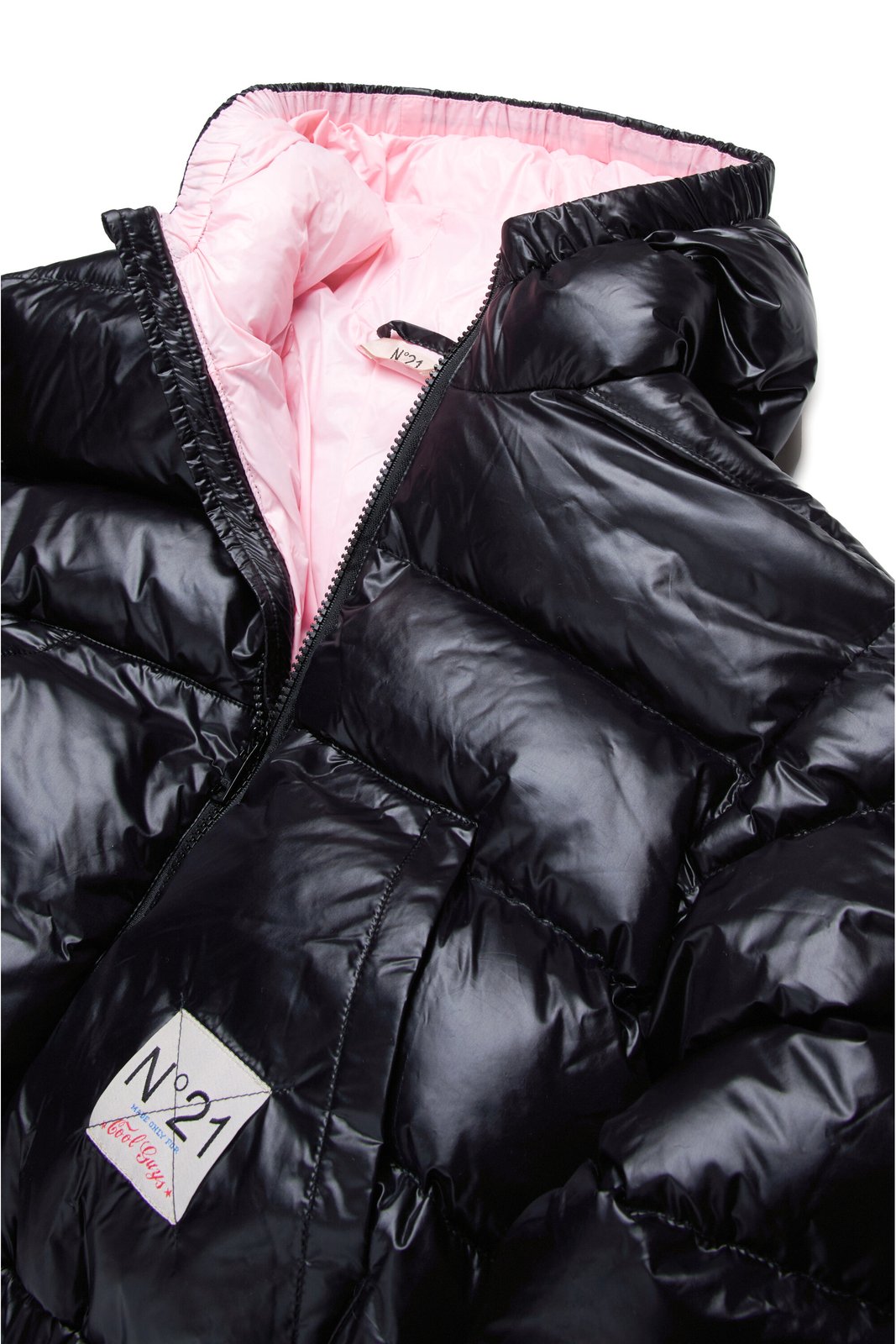 N°21 - SALE!!新品　ヌメロ　N°21 KIDS ロゴ　フルジップパーカー　12Y N°21 Nº21 Kids Logo-Patch Zipped Padded Jacket - Kid's