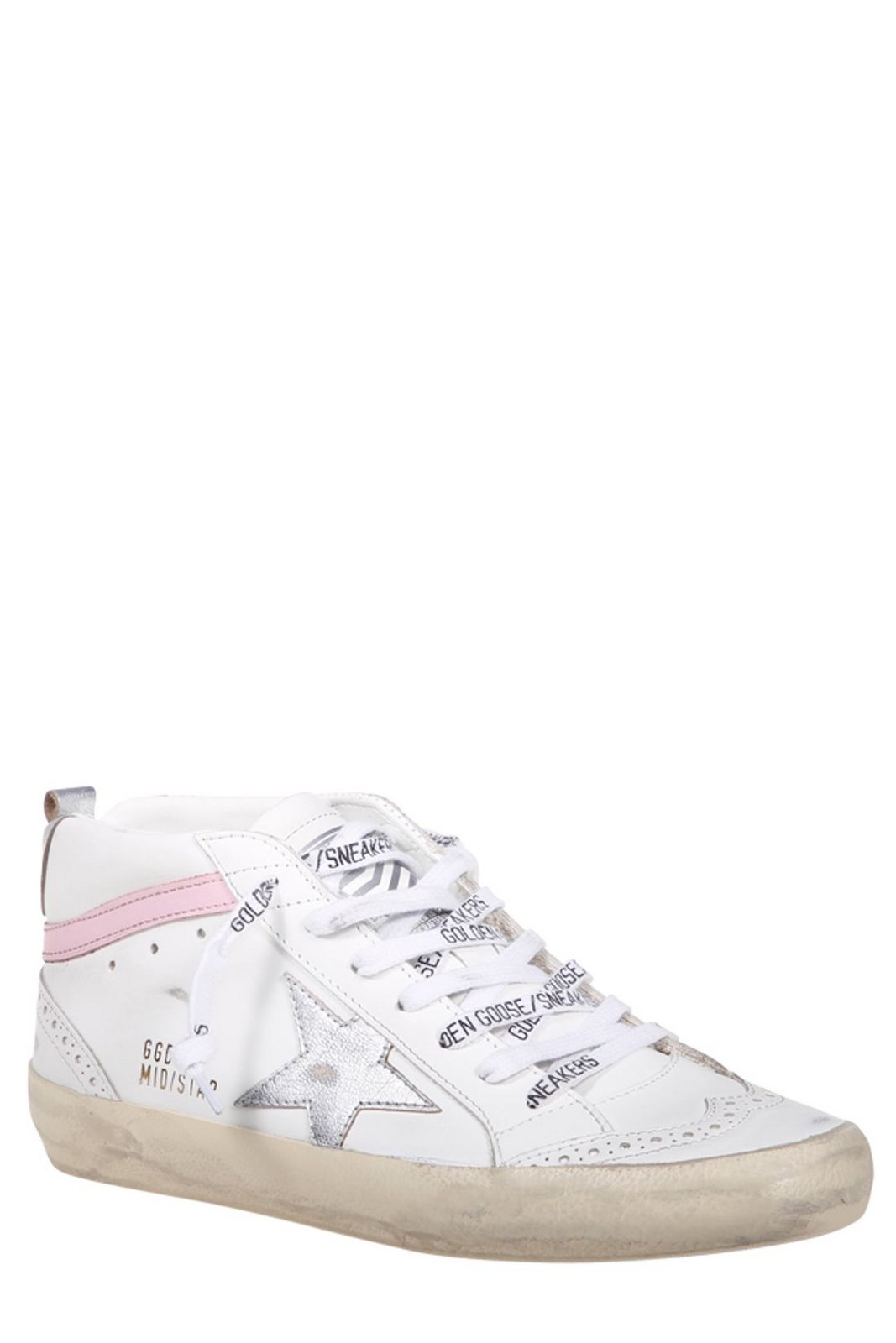 Golden Goose Deluxe Brand Mid-Star Lace-Up Sneakers