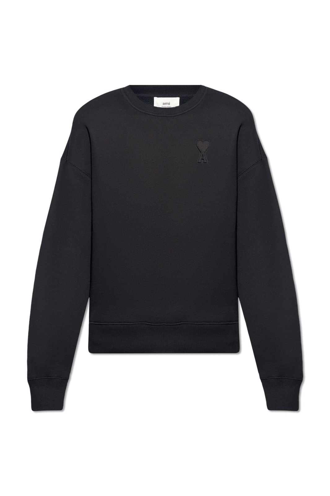AMI Paris Ami de Coeur Logo Embossed Crewneck Sweatshirt