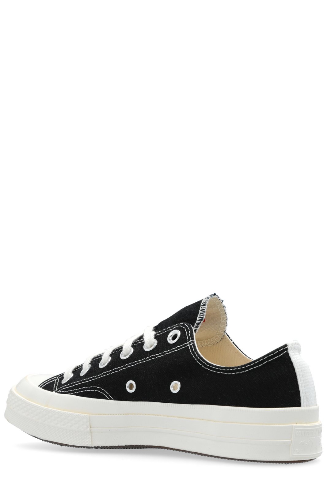 Comme des Garcons Play Round Toe Lace-Up Sneakers