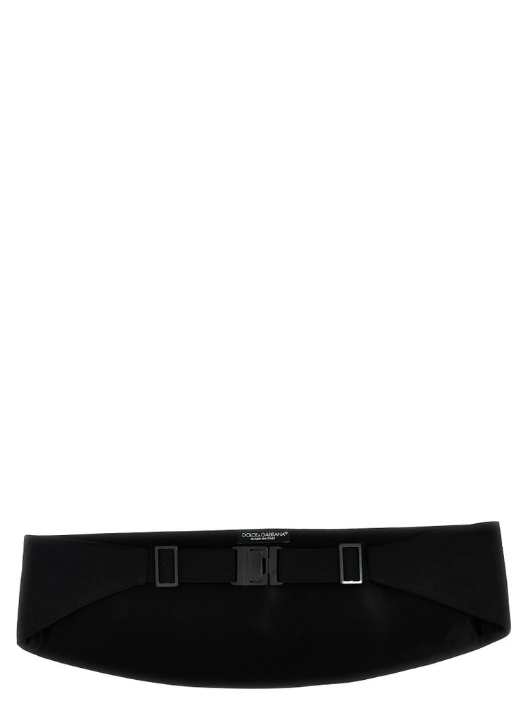 ベルト Dolce & Gabbana Satin Cummerbund DOLCE & GABBANA Cummerbund Black Silk Waist Smoking Tuxedo