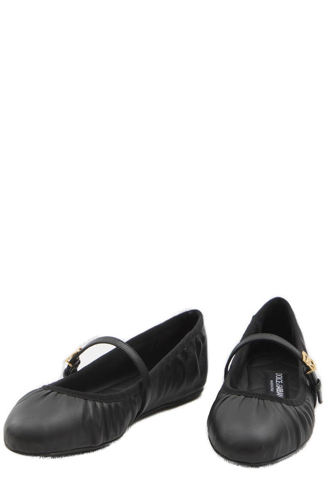 Dolce & Gabbana DG Logo Plaque Ballet Flats
