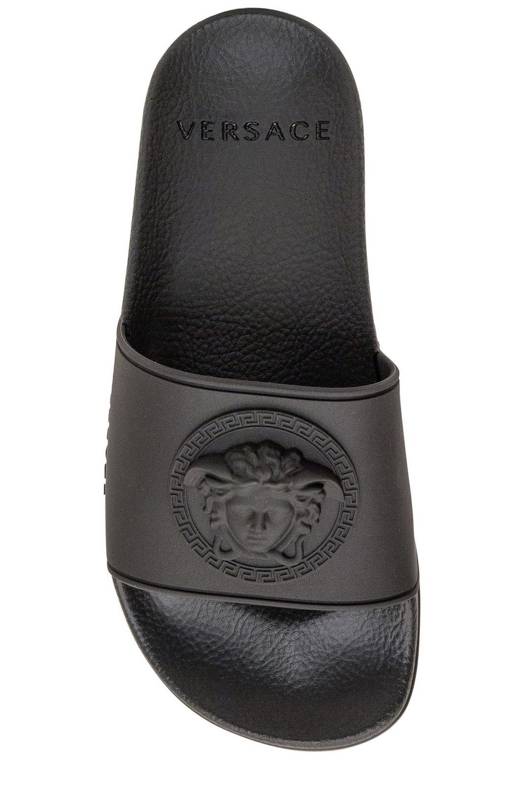 Versace Kids Medusa Embossed Slip-On Slides