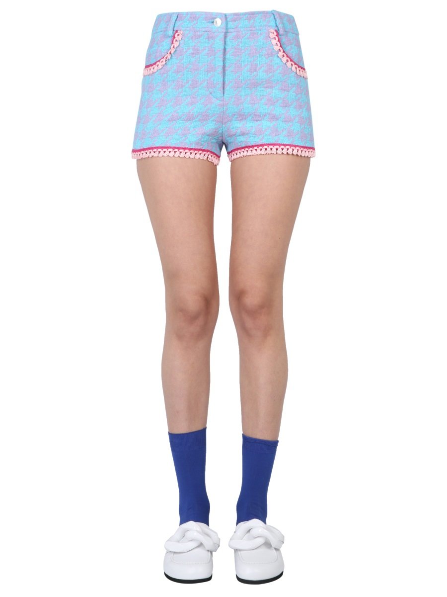 MOSCHINO ドット柄ショートパンツ IT 38 Moschino Houndstooth Tassel Trim Shorts – Cettire