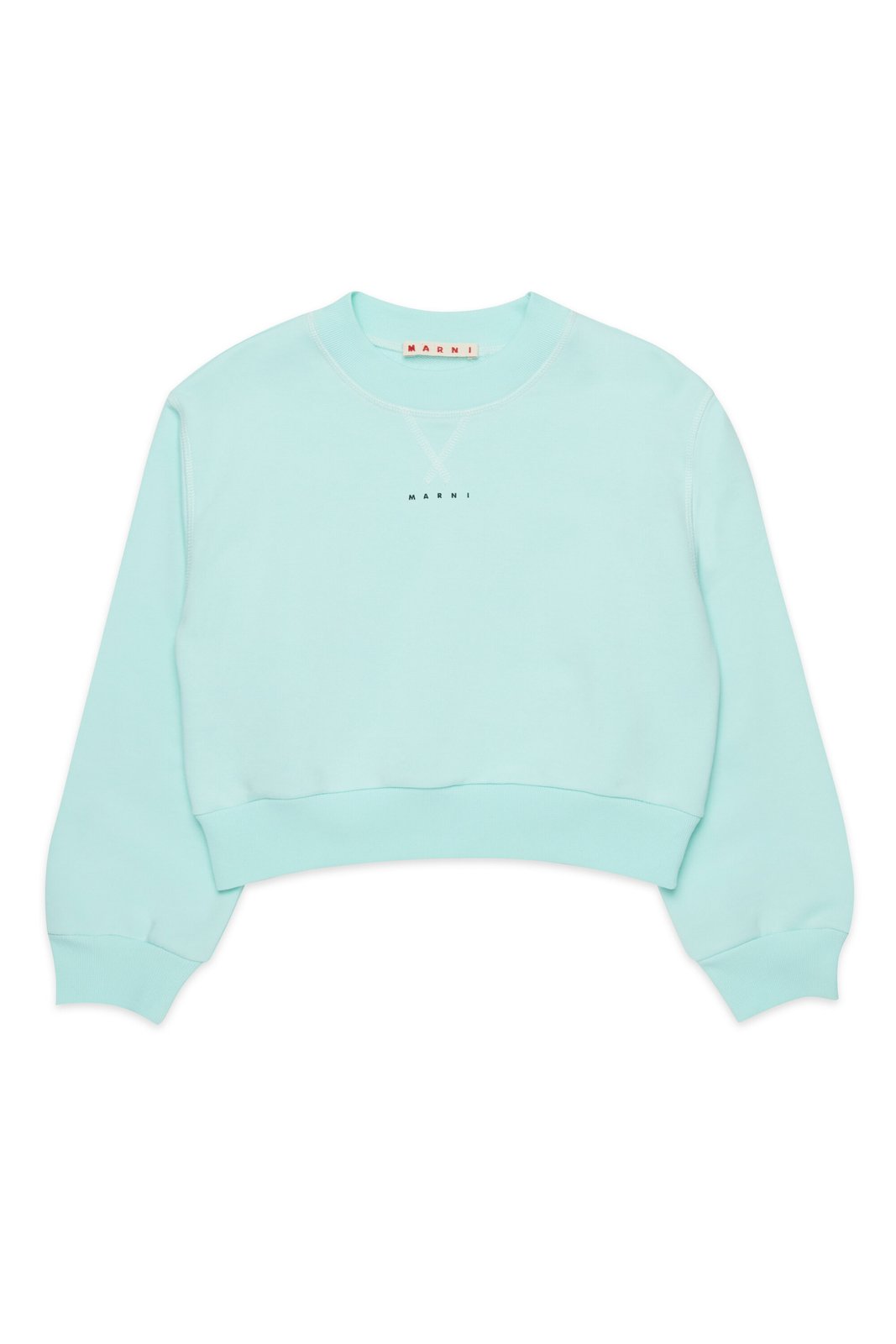Marni Kids Logo Detailed Crewneck Sweatshirt