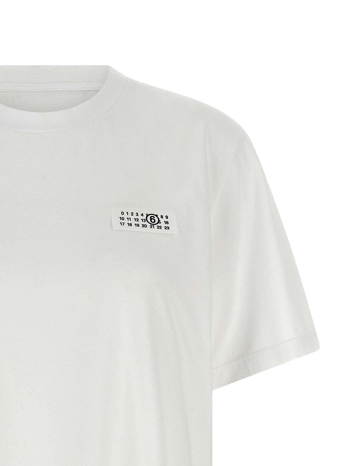 Shop MM6 Maison Margiela Numeric Signature Crewneck T-Shirt
