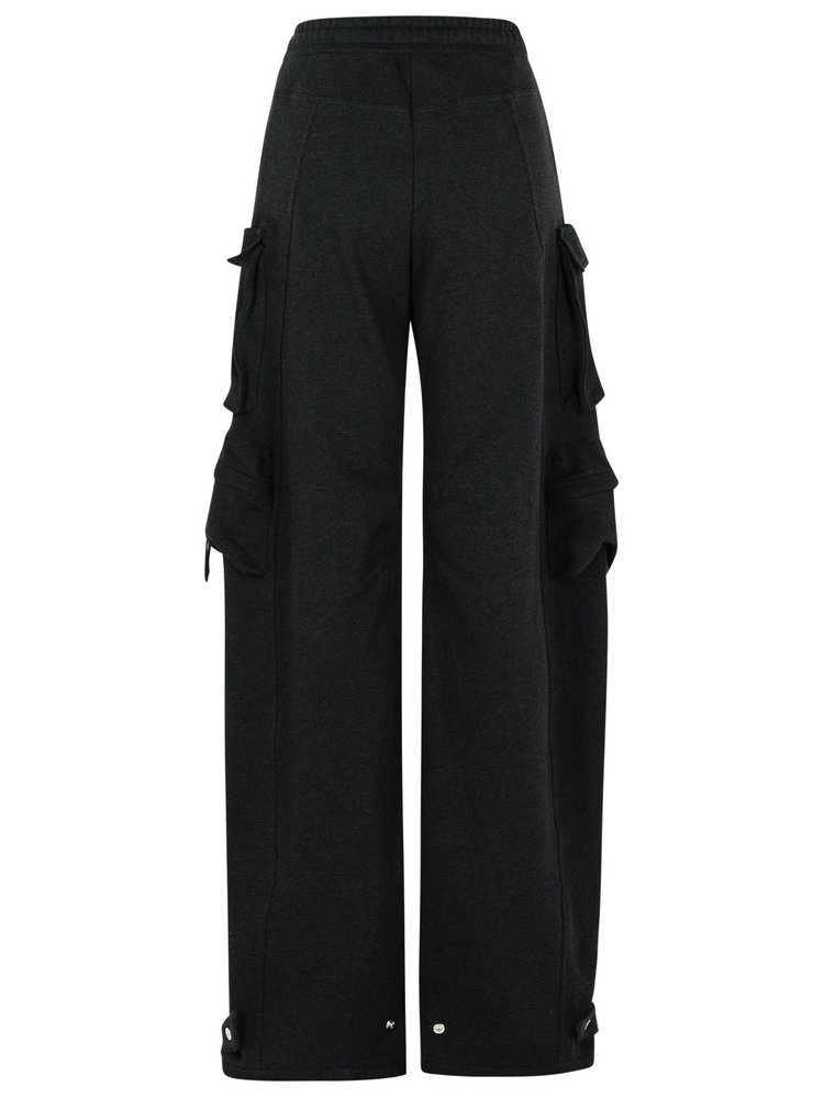 【The Attico】 Fernコットンスウェットパンツ Fern'' black long pants for Women | THE ATTICO®