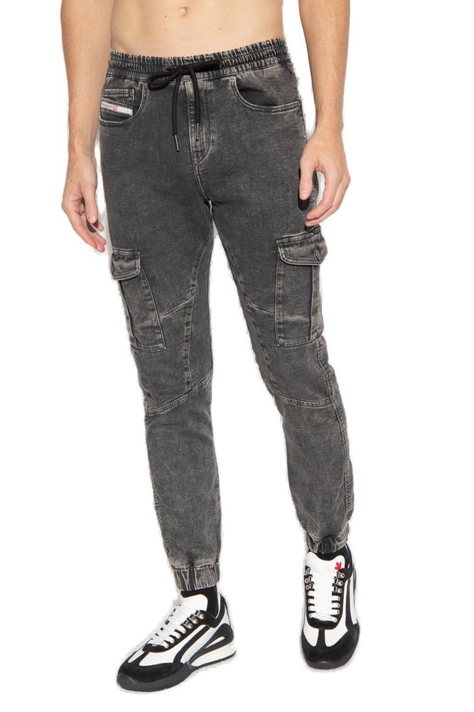DIESEL ディーゼル D-Ursy ロゴ パッチ ジーンズ ジョグジーンズ
