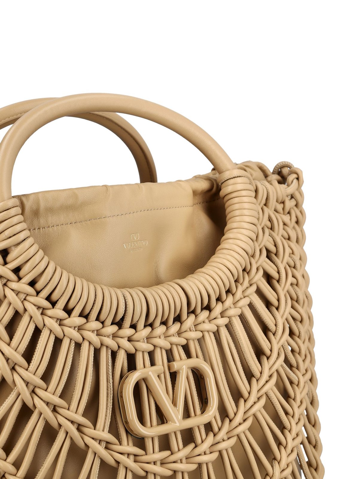 Valentino AllKnots Logo Plaque Tote Bag