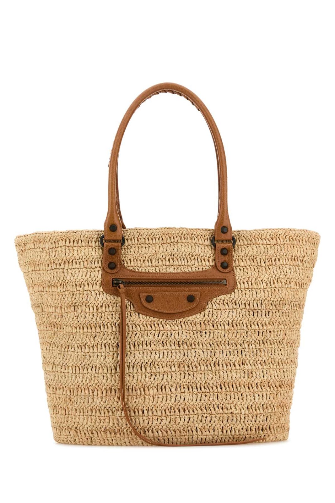 かごバッグ BALENCIAGA LE CITY MEDIUM BASKET BAG IN RAFFIA Balenciaga Balenciaga Le City Medium Raffia Basket Bag