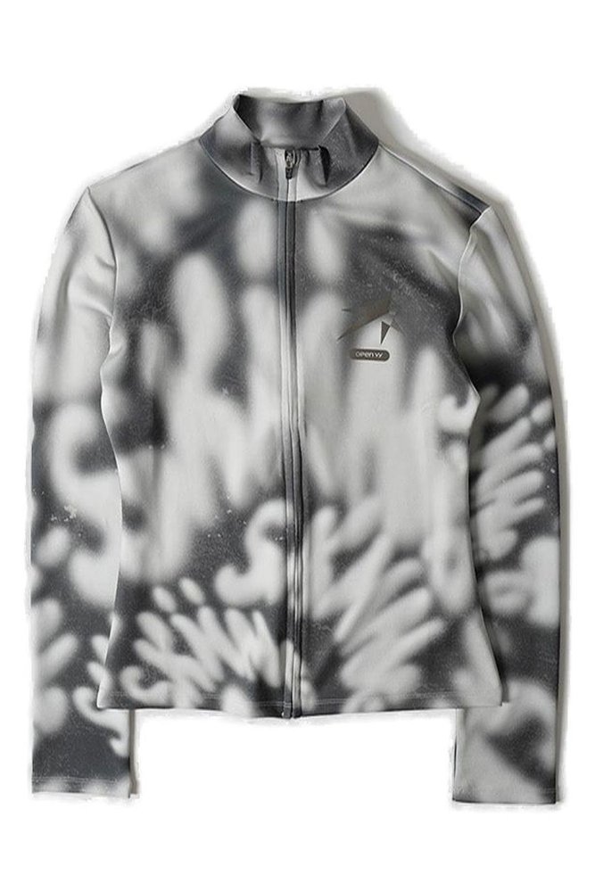 OPEN YY Graphic Print Zip-Up Jacket – Cettire