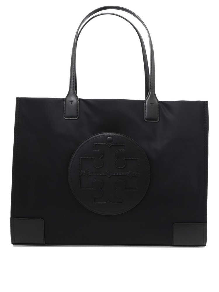 Tory Burch Ella Logo Patch Tote Bag In Black ModeSens