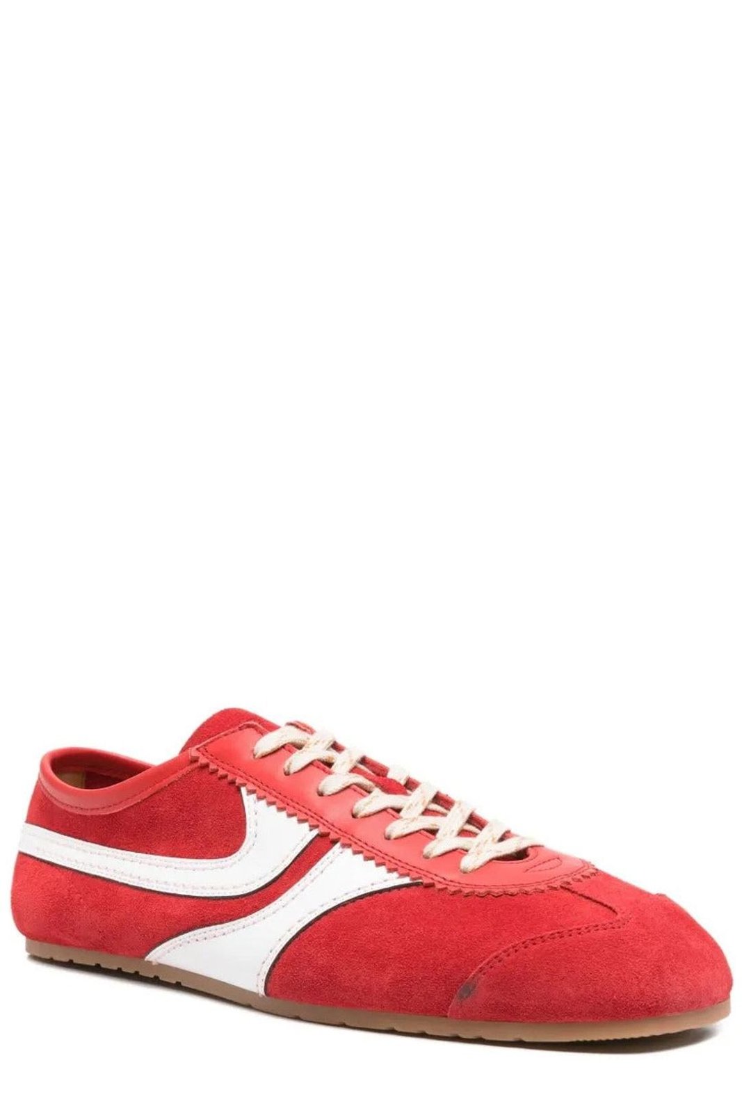 Dries Van Noten Round Toe Lace-Up Sneakers
