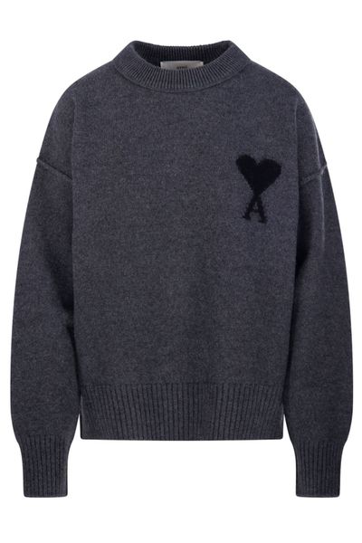 AMI Paris Roll-Neck Knitted Jumper