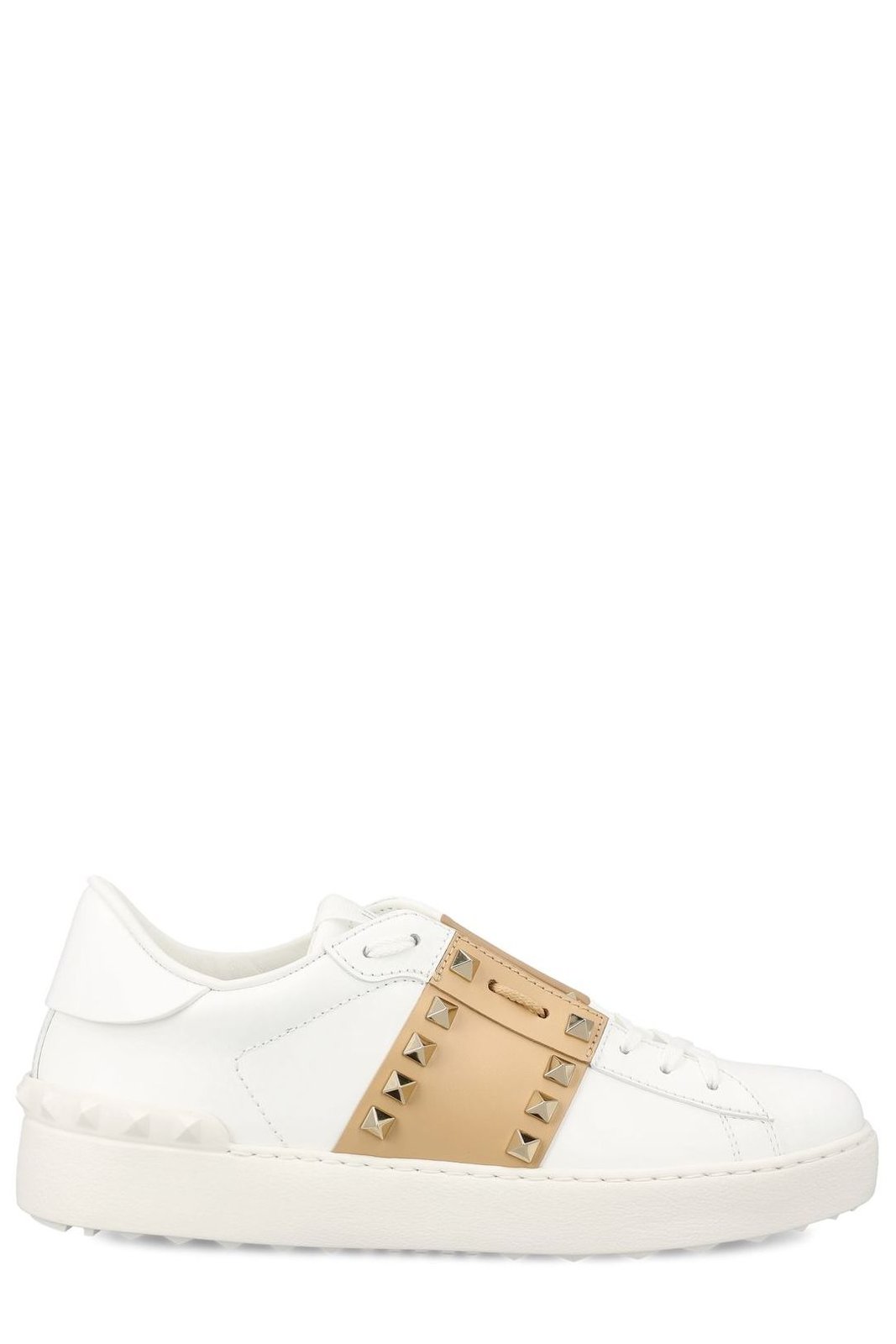 발렌티노가라바니 Rockstud Untitled 레이스업 스니커즈 8W2S0A01ZTN 다비앙코사하라베이지