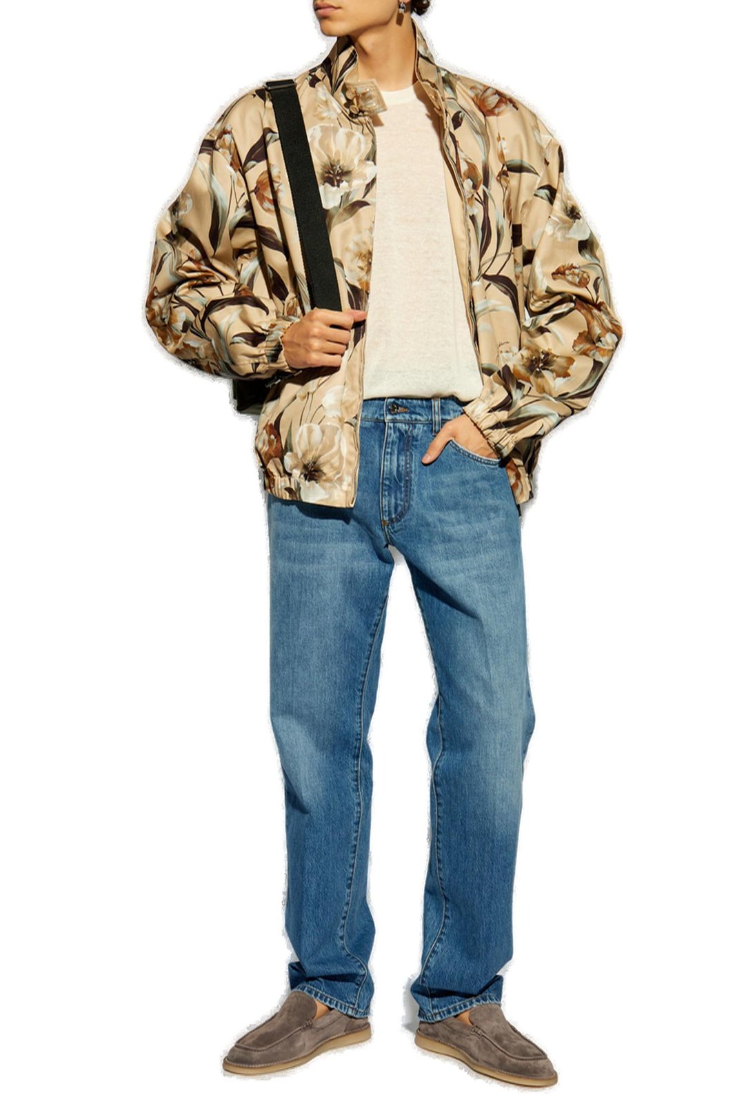 Dolce & Gabbana Floral Printed Reversible High-Neck Jacket – Cettire 