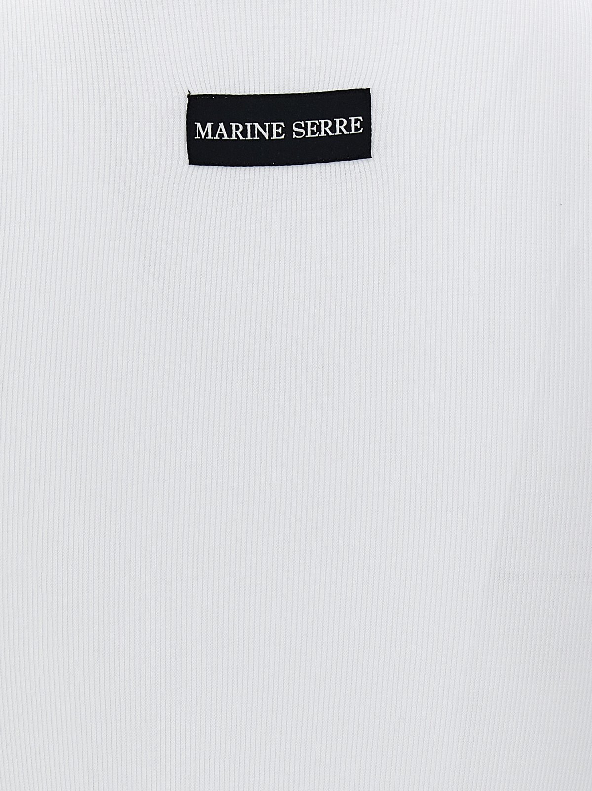 Marine Serre Moon Logo Embroidered Ribbed Tank Top