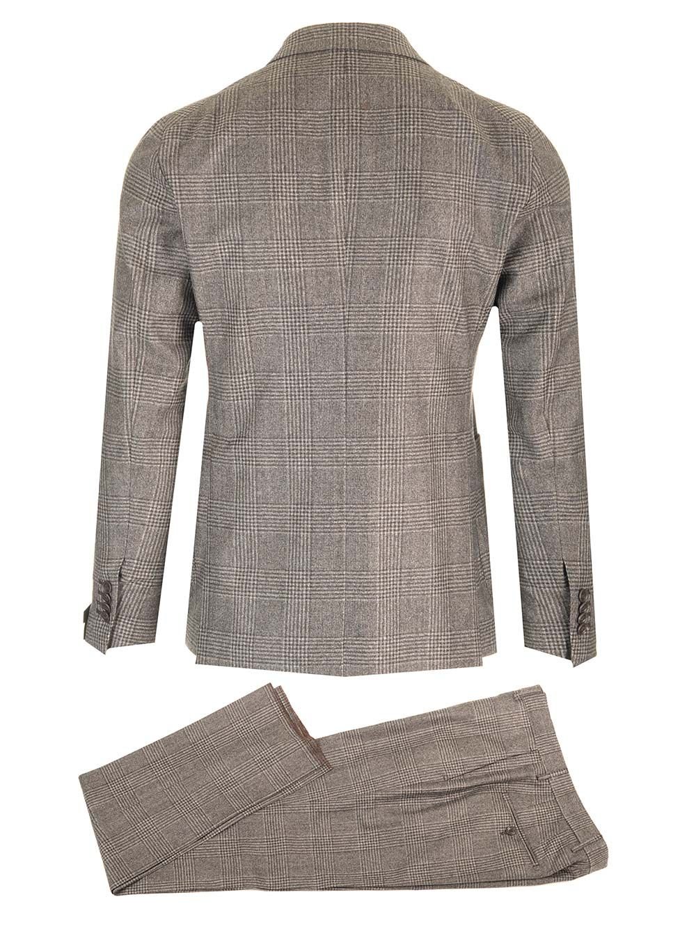 Tagliatore Montecarlo Double-Breasted Checked Suit