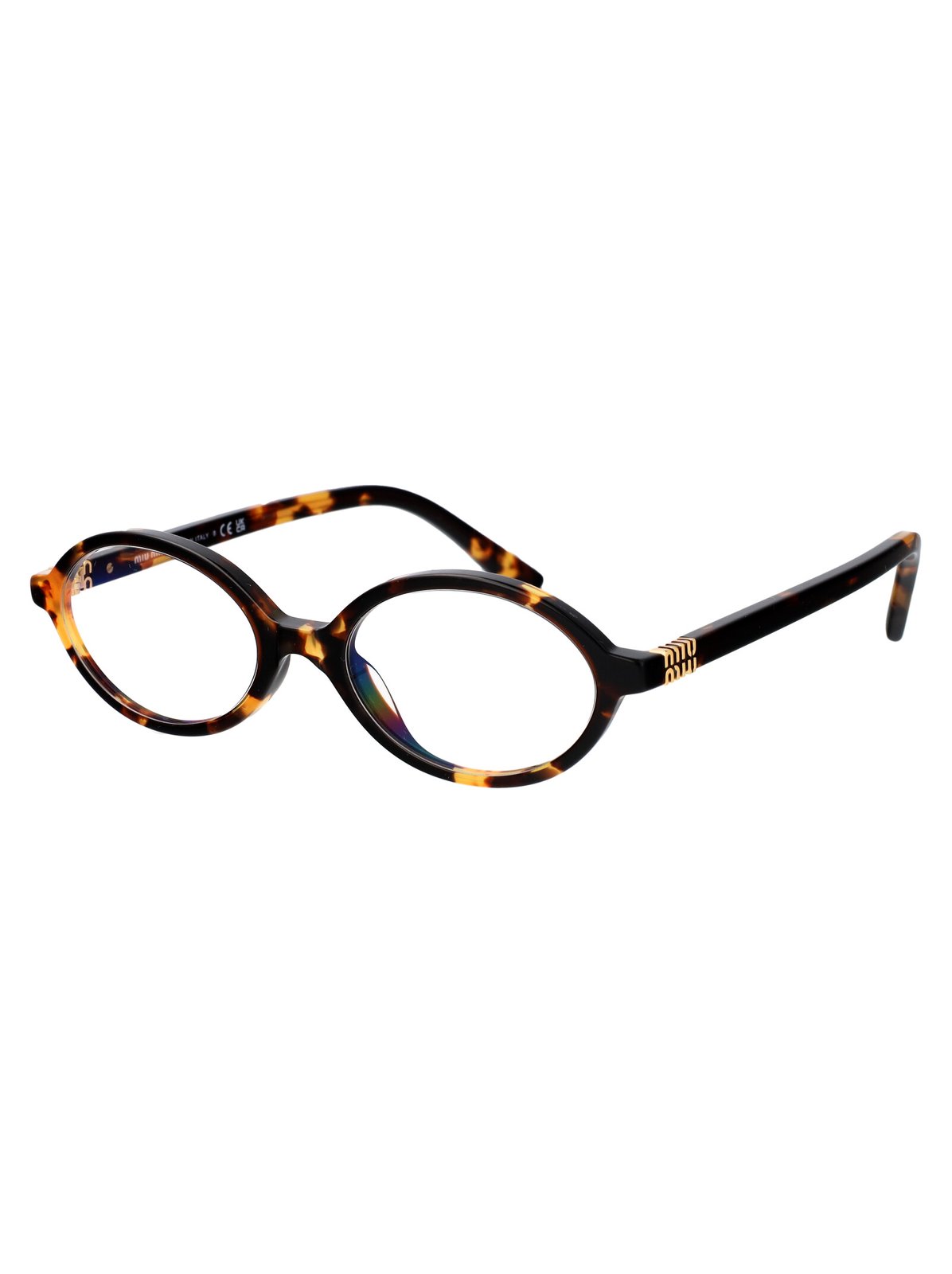 Miu Miu Eyewear Oval Frame Glasses