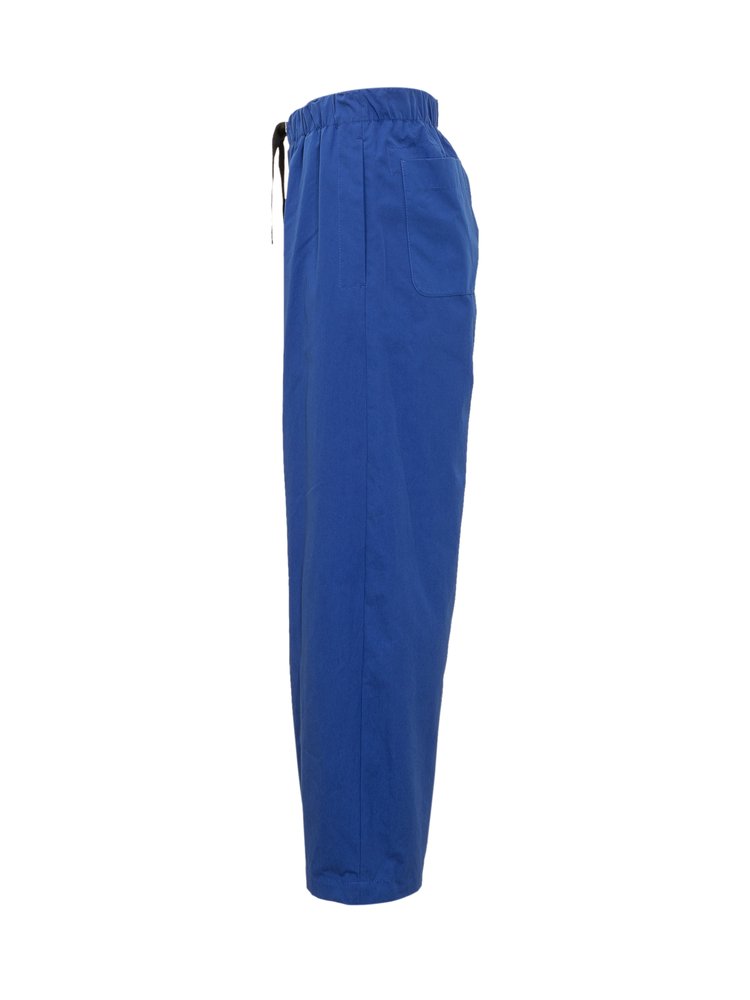 Versace Logo-Embroidered Straight-Leg Drawstring Trousers – Cettire